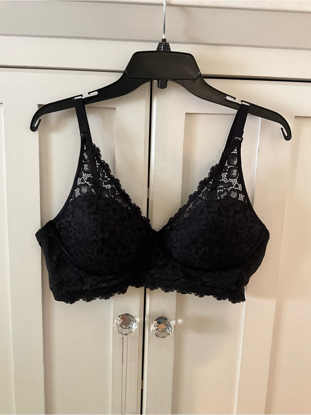 Sz40b Black Lace Underwire Bra